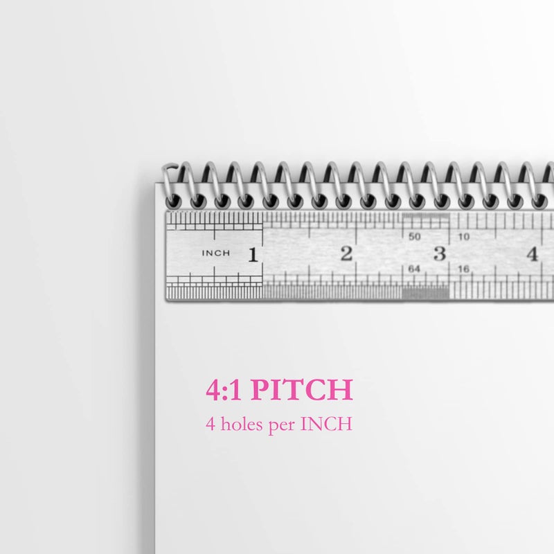 TOTiyea 100 Pack Plastic Spiral Binding Coils,10mm(3/8"") Binding Spirals,75 Sheet Capacity,4:1 Pitch, Black - Image 4